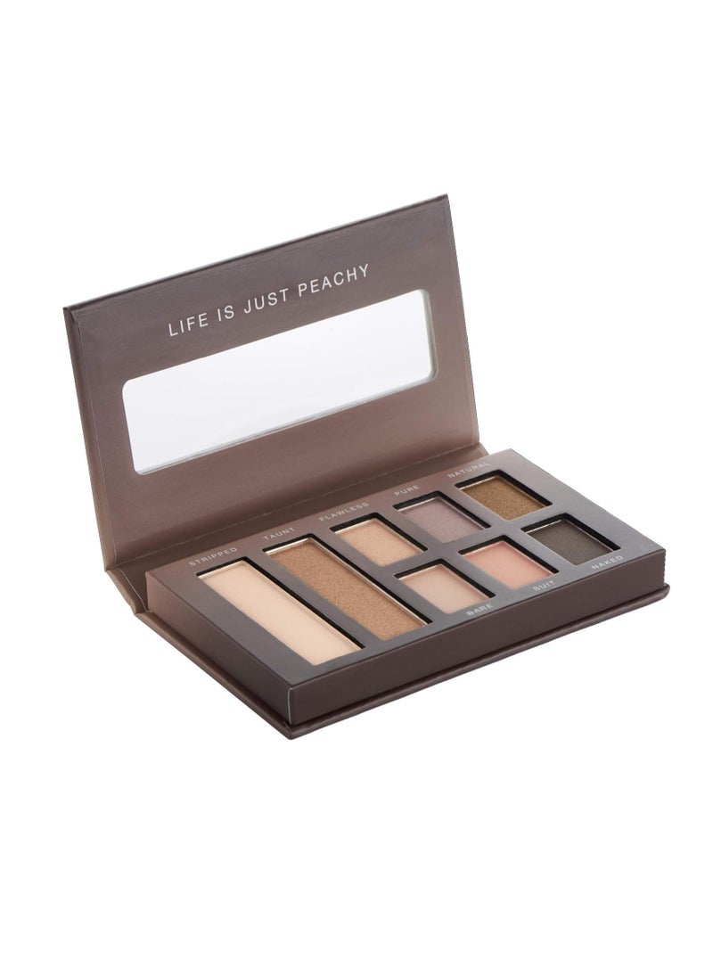 Cosmetics Intensely Pigmented Colour Eye Shadow Palette with 8 Blendable Shades Just Nude