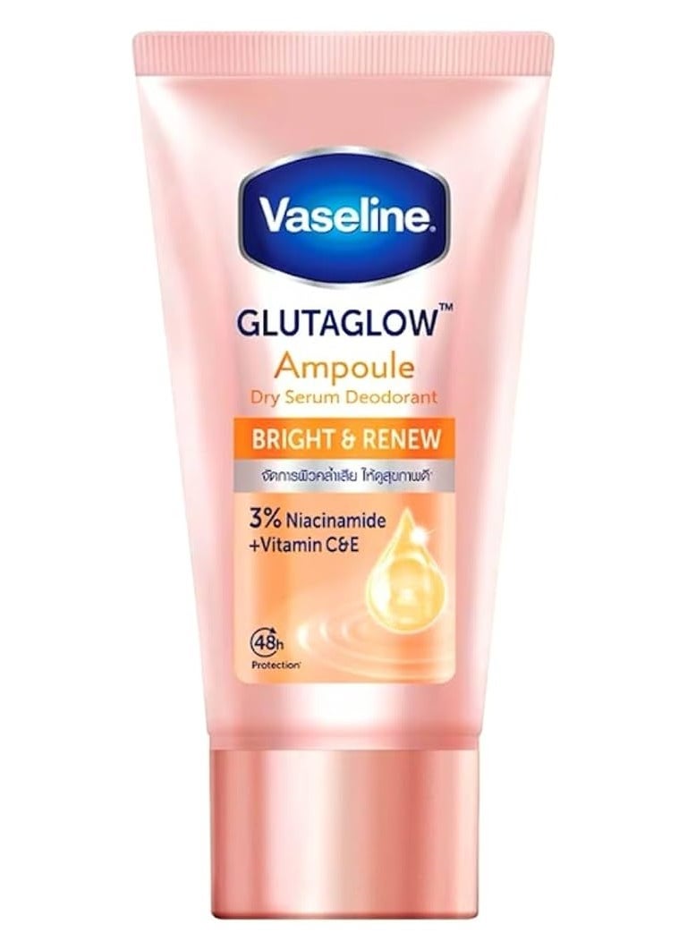 Vaseline Dry Serum GlutaGlow Ampoule Deodorant Bright Renew Antiperspirant