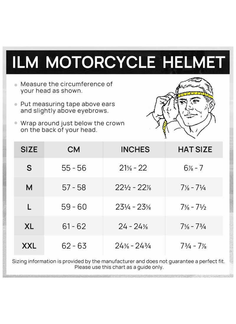 ILM Half Helmet Open Face Motorcycle Helmet Model 210V