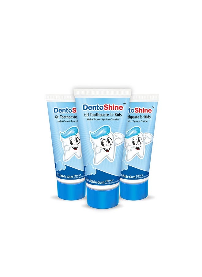 Gel Toothpaste For Kids | Pack Of 3 (3, Bubblegum)