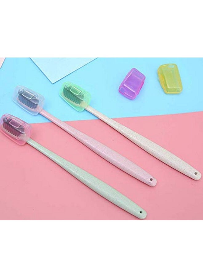 10 Pieces Toothbrush Head Cover Portable Brush Case Protective Caps For Home Daily Travel Outdoor Camping Sport Running Hiking