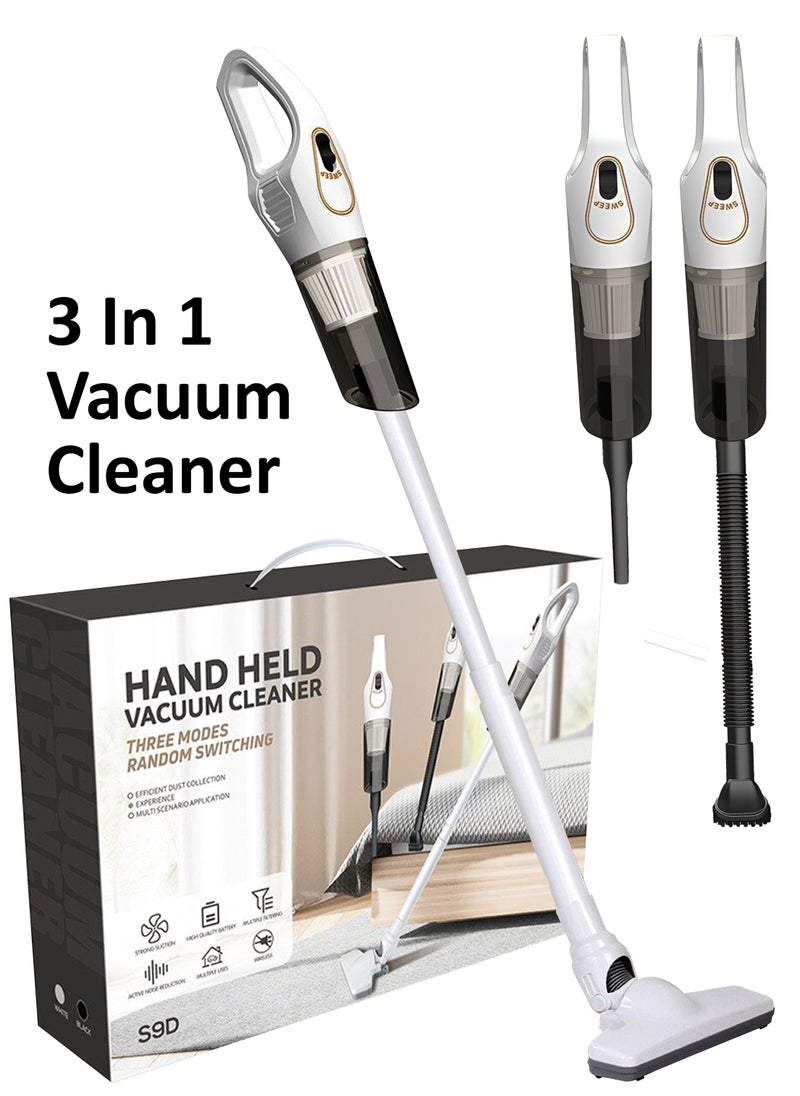 Handheld Cordless Vacuum Cleaner Portable HEPA Filter Super Suction Car Vacuum Cleaner Ultra Light USB Rechargeable with 3 Random Mode Switch Suitable for Car Floor home Sofa Carpet Bed Hoover