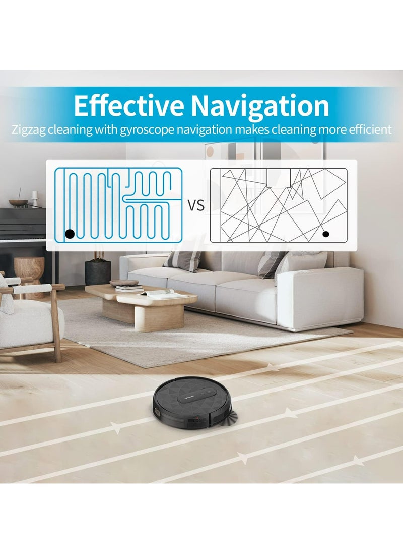 AIRROBO P20 Robot Vacuum Cleaner with 2800Pa Suction Power, Self-Charging, WiFi, 120 Minutes Runtime, Robot Vacuum Cleaner for Carpets, Pet Hair, Hard Floors