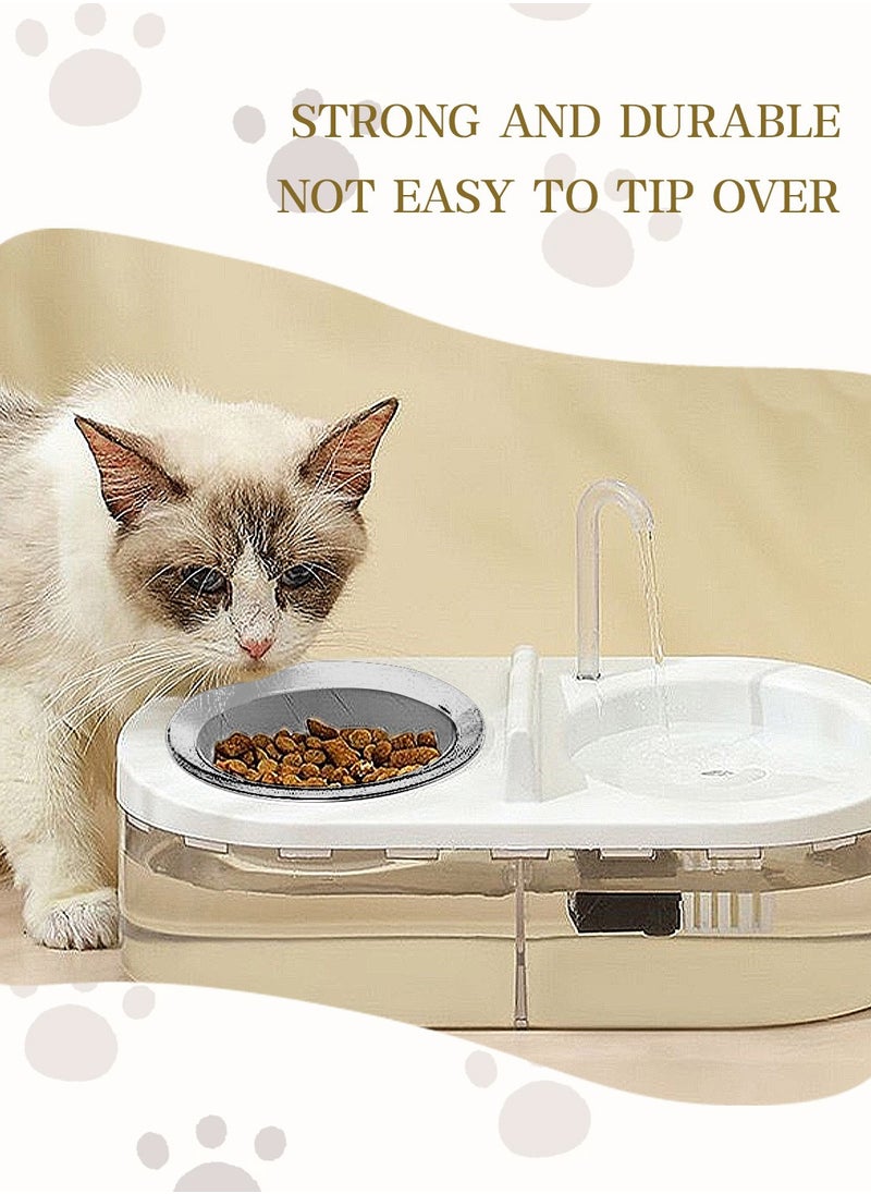 Automatic Cat Feeder Pet Feeder Feeding and Drinking All-in-One Large Capacity Cat Drinking Bowl Pet Supplies