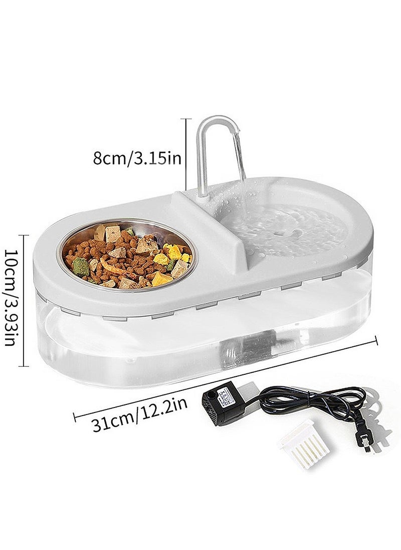 Automatic Cat Feeder Pet Feeder Feeding and Drinking All-in-One Large Capacity Cat Drinking Bowl Pet Supplies