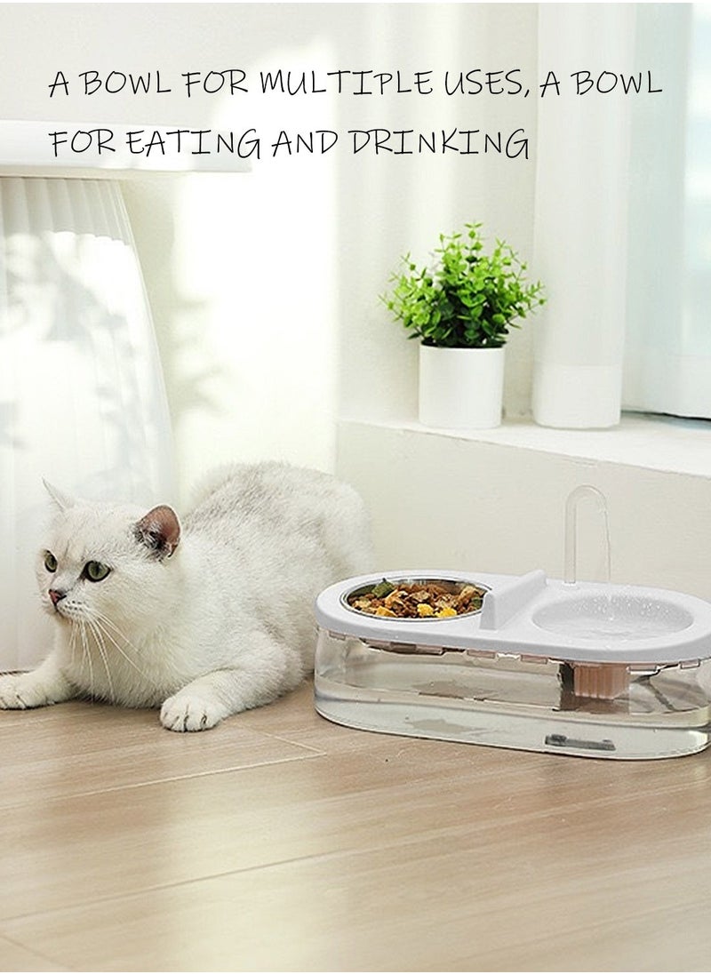 Automatic Cat Feeder Pet Feeder Feeding and Drinking All-in-One Large Capacity Cat Drinking Bowl Pet Supplies