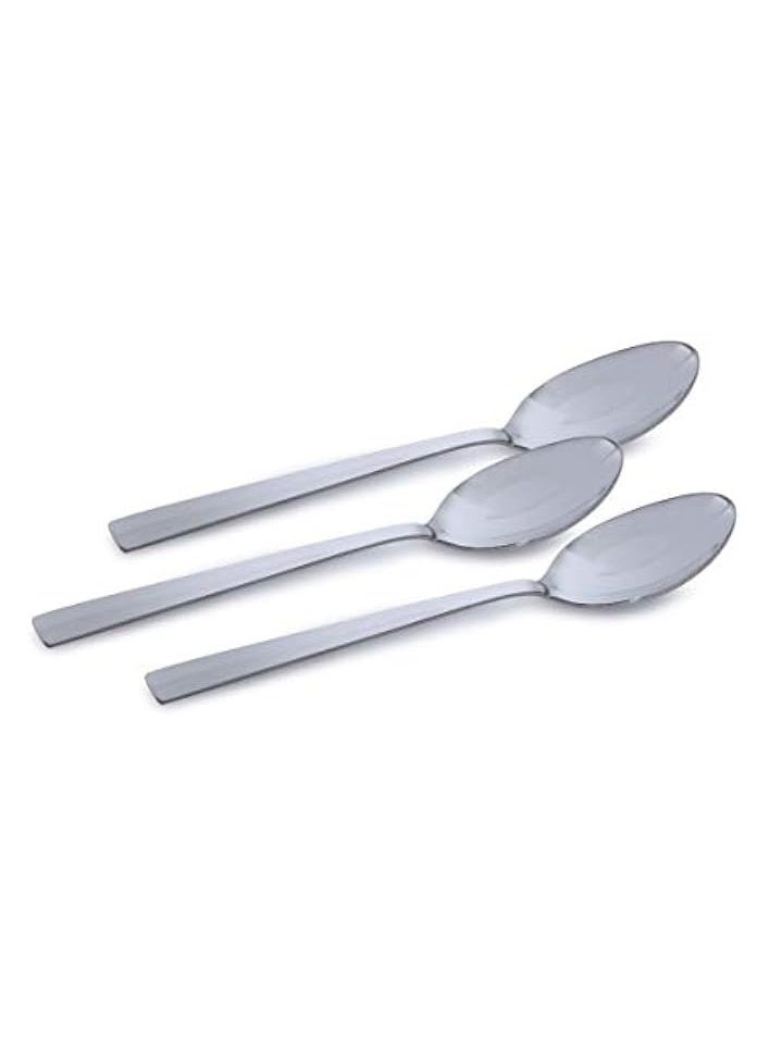 Stainless Steel Table Spoon - Dishwasher Safe, Mirror Polished, Ergonomic Handle | Stainless Steel Material | Perfect for Home, Hotel and More