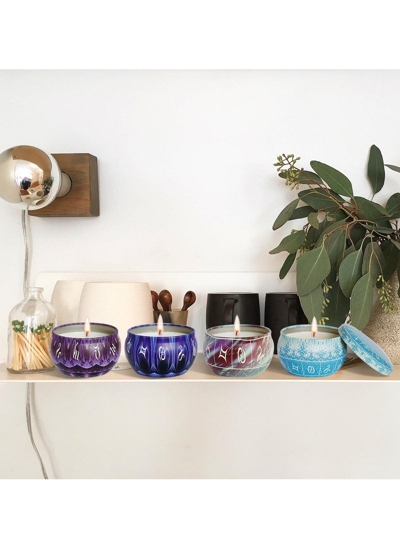 Christmas Scented Candle Gift, Aromatherapy Candles, Natural Soy Wax Scented Candle Set for Women, Cande Gift Set Meditation Gifts, Holiday Christmas Gifts for her, 12 Pack