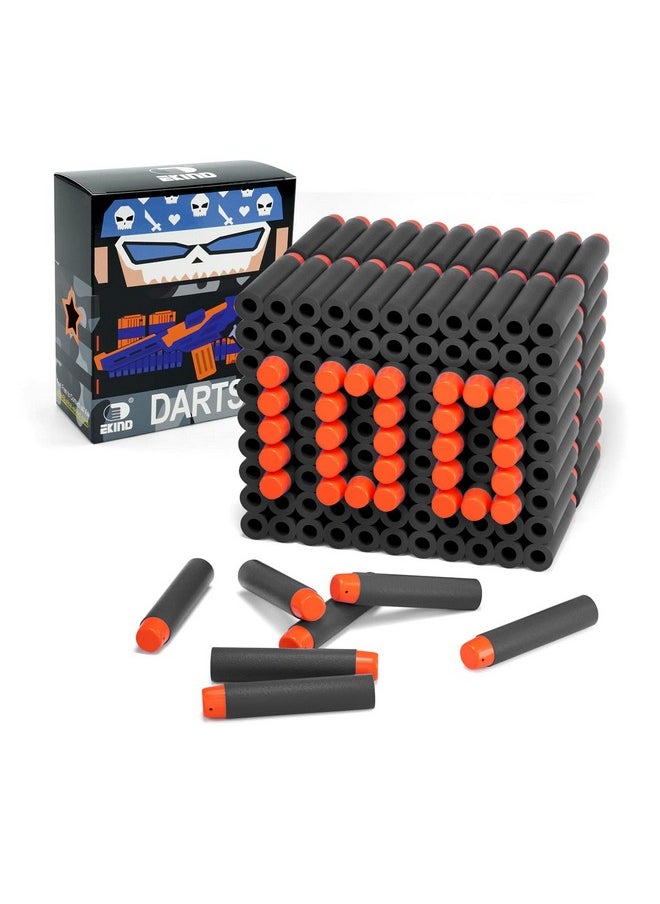 Standard Darts Refill Pack Compatible For Nerf N-Strike Elite Series Blaster (100 Pcs, Black)