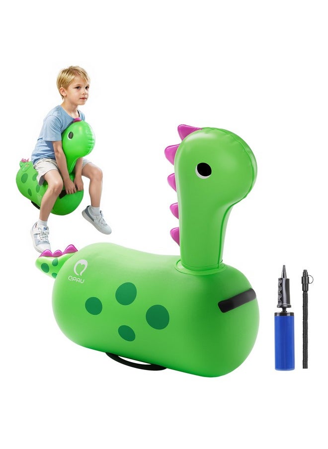 Bouncy Dinosaur Toys For 2 Year Old, Toddler Toy Inflatable Jumping Bouncy Horse Animal Hopper, Outdoor & Indoor Ride On Hopping Bouncer For Ages 2 3 4 5 Kids Boys Girls