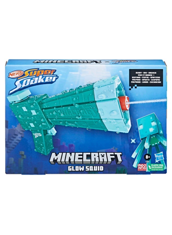 Super Soaker Minecraft Glow Squid Water Blaster