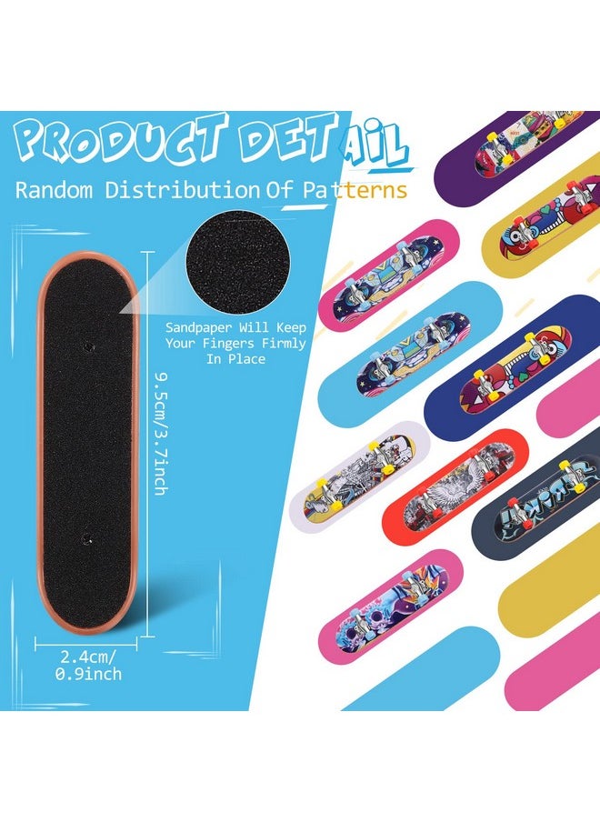 10 Pack Diy Kids Finger Skateboard Set With Box And Replacement Accessories, Mini Collectible Fingerboard, Finger Toy Kit, For Kids Children Finger Skater