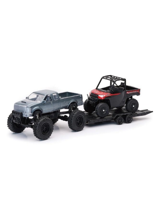 New-Ray Toys 4 X 4 Pick Up Truck And Polaris Ranger (Vehicle Colors May Vary)