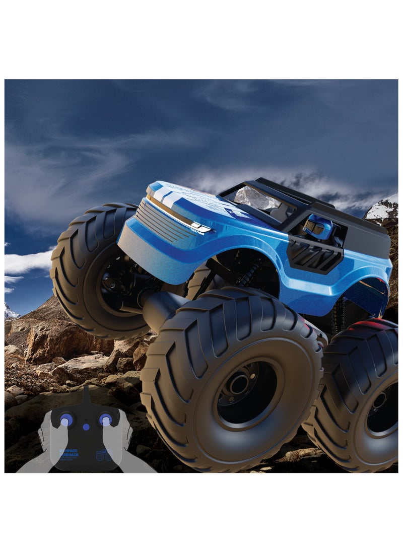 Sharper Image Rampage Renegade Remote Control Off-Road Monster Truck, All-Terrain Oversized Tires Suspension System RC Toy
