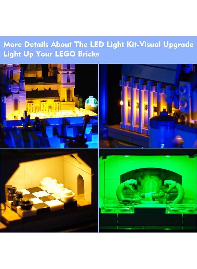 Updated Led Light Kit Compatible With Lego Hogwarts Castle And Grounds 76419, Creative Lighting Set Accessories Compatible With Lego 76419 Building Set (Lights Only, No Models)