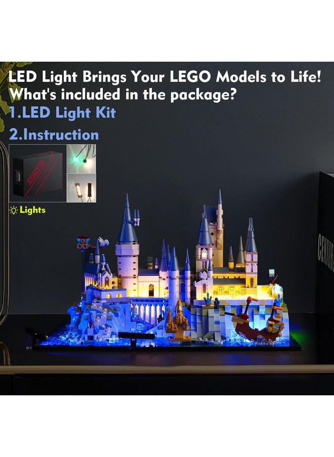 Updated Led Light Kit Compatible With Lego Hogwarts Castle And Grounds 76419, Creative Lighting Set Accessories Compatible With Lego 76419 Building Set (Lights Only, No Models)