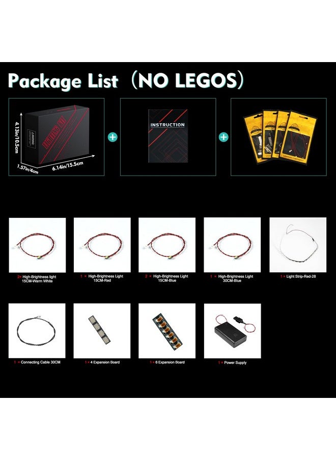 Led Light Kit Compatible With Lego Auspicious Dragon 80112, Diy Creative Lighting Set Accessories Compatible With Lego Dragon 2024 New Year 80112 Set (Lights Only, No Models)