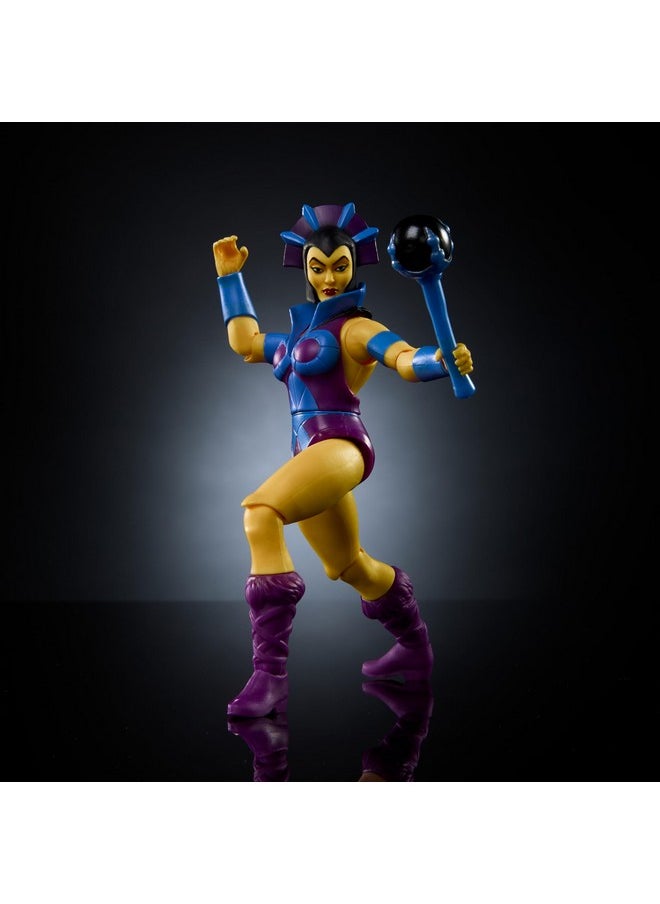 Mattel Origins Cartoon Collection Action Figure & Accessories Set, Evil-Lyn 5.5-Inch Collectible Toy With Mini-Comic