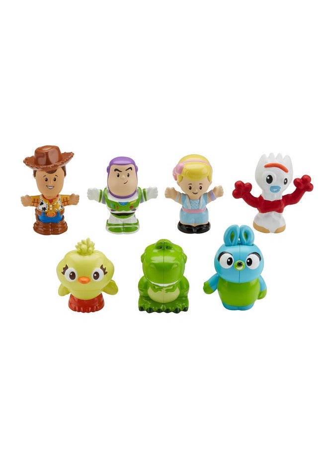 Little People Toddler Toy Disney Toy Story 7 Friends Figure Set With Woody & Buzz Lightyear For Pretend Play Ages 18+ Months (Amazon Exclusive)