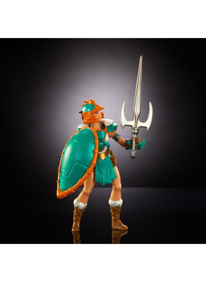 Mattel Origins Turtles Of Grayskull Action Figure & Accessories, Teela Collectible Toy With 16 Joints, Tmnt & Motu Crossover