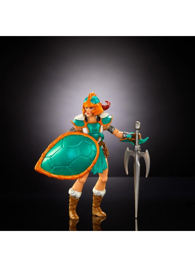 Mattel Origins Turtles Of Grayskull Action Figure & Accessories, Teela Collectible Toy With 16 Joints, Tmnt & Motu Crossover