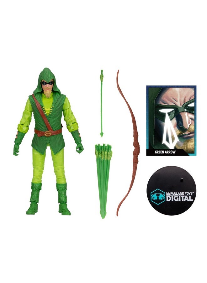 Dc Direct Green Arrow (Longbow Hunter) 7In Action Figure Digital Collectible