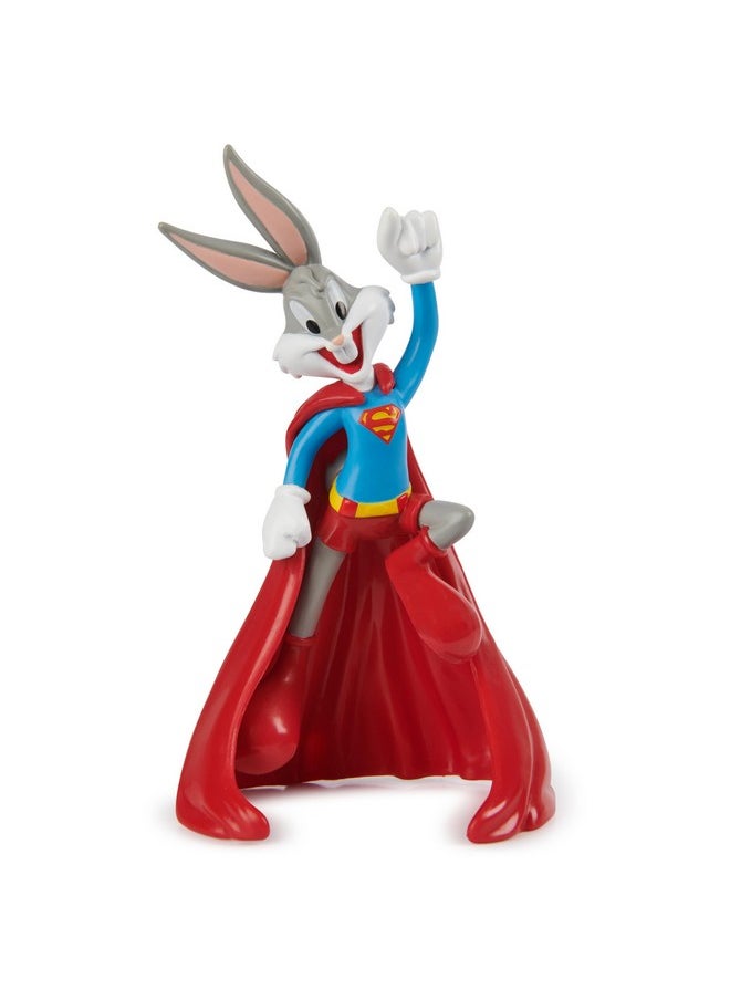 , Looney Tunes Mash-Up Pack, Limited Edition Wb 100 Yrs Anniversary, 5 Looney Tunes X Dc Figures, 4-Inch Superhero Kids Toys For Boys & Girls