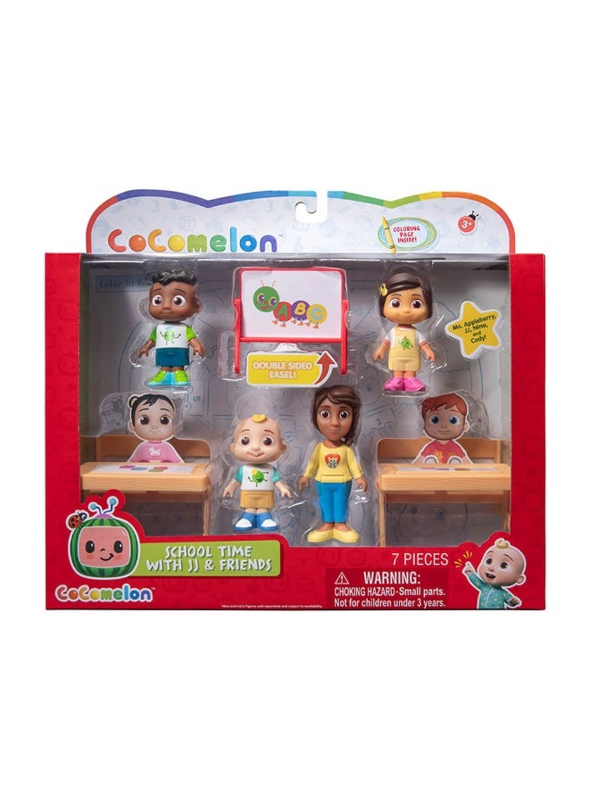 Schooltime Jj & Friends Playset (7 Pieces)