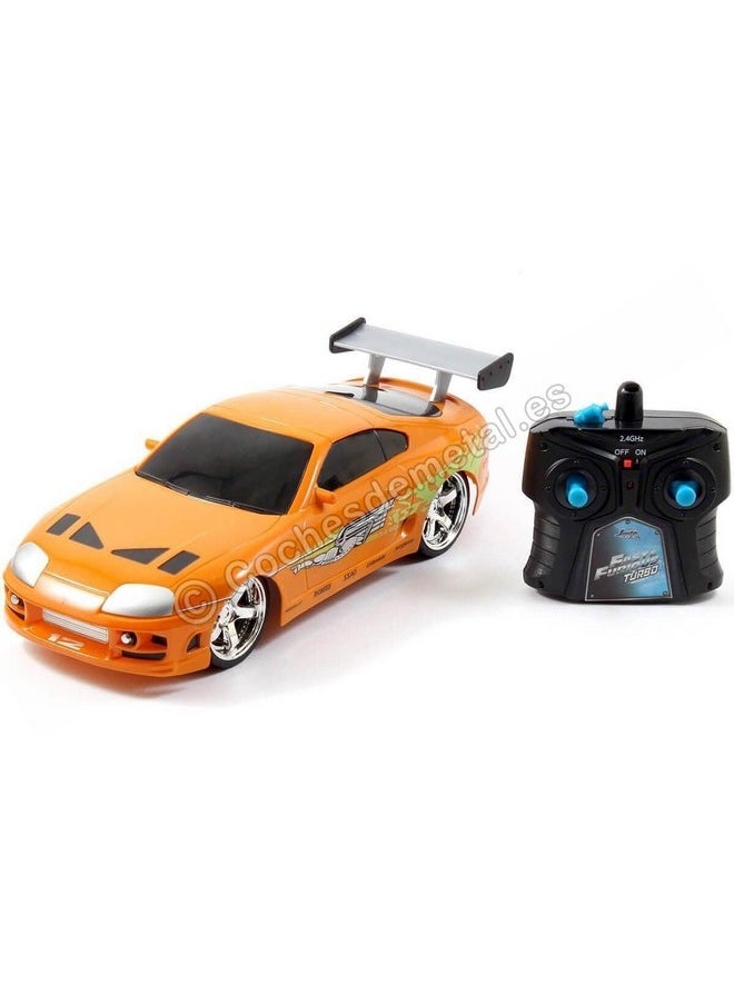 Fast & Furious Rc 1995 Toyota Supra Vehicle (1/16 Scale), Orange