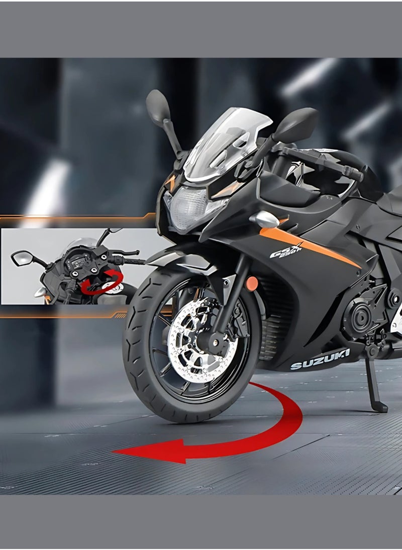 1:12 Simulation Alloy Motorcycle Model - Metal Diecast Collectible Toy Car with Sound and Light Features - Perfect for Kids, Boys, Girls & Children