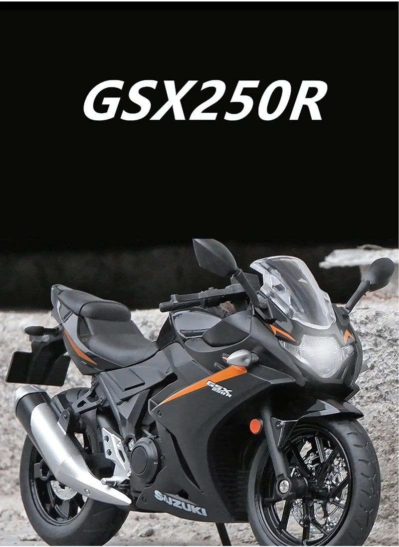 1:12 Simulation Alloy Motorcycle Model - Metal Diecast Collectible Toy Car with Sound and Light Features - Perfect for Kids, Boys, Girls & Children