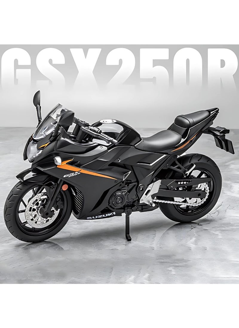 1:12 Simulation Alloy Motorcycle Model - Metal Diecast Collectible Toy Car with Sound and Light Features - Perfect for Kids, Boys, Girls & Children