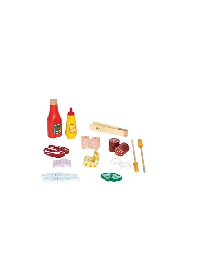 Hape Gourmet Grill Wooden Play Kitchen & Food Accessories