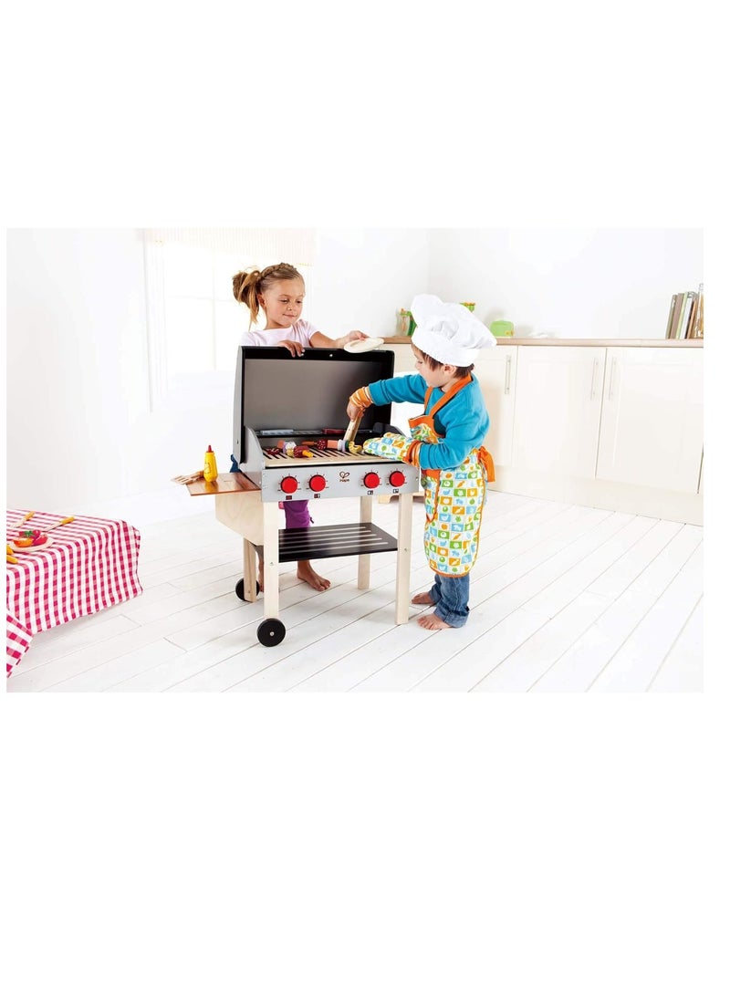 Hape Gourmet Grill Wooden Play Kitchen & Food Accessories