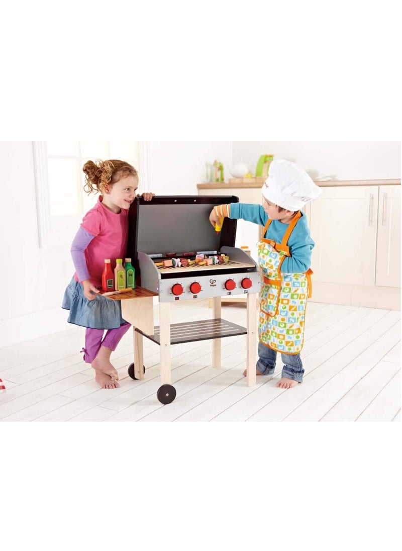 Hape Gourmet Grill Wooden Play Kitchen & Food Accessories