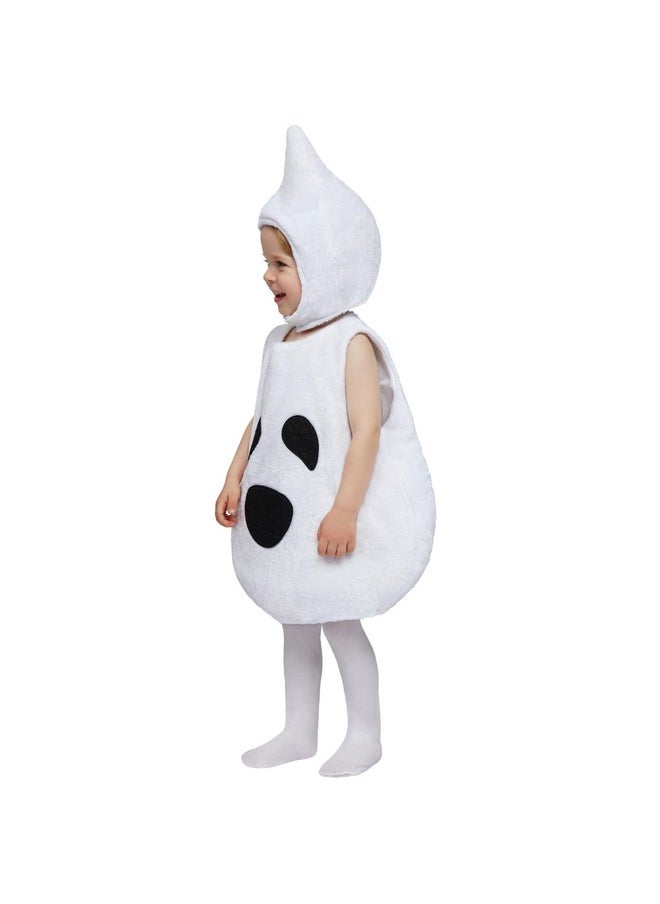 Halloween Baby Unisex Boo Ghost Costume, Baby Ghost Costume With Hood For Toddlers, Infant Halloween Dress Up Party