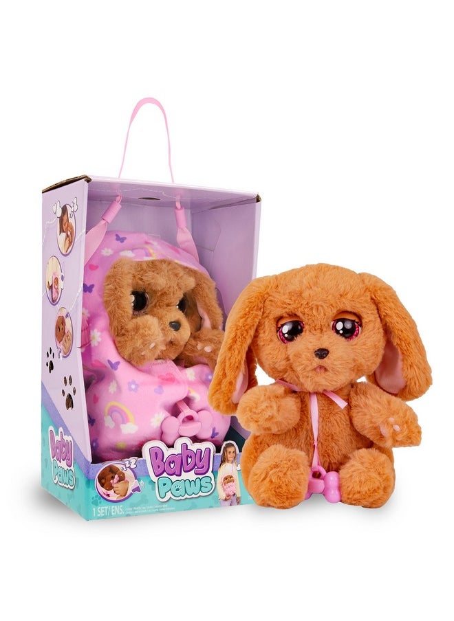 Baby Paws - Cocker Spaniel Puppy With Carrier | Soft And Cuddly Toy Puppy That Make 5 Adorable Sounds For Kids, Ages 4+