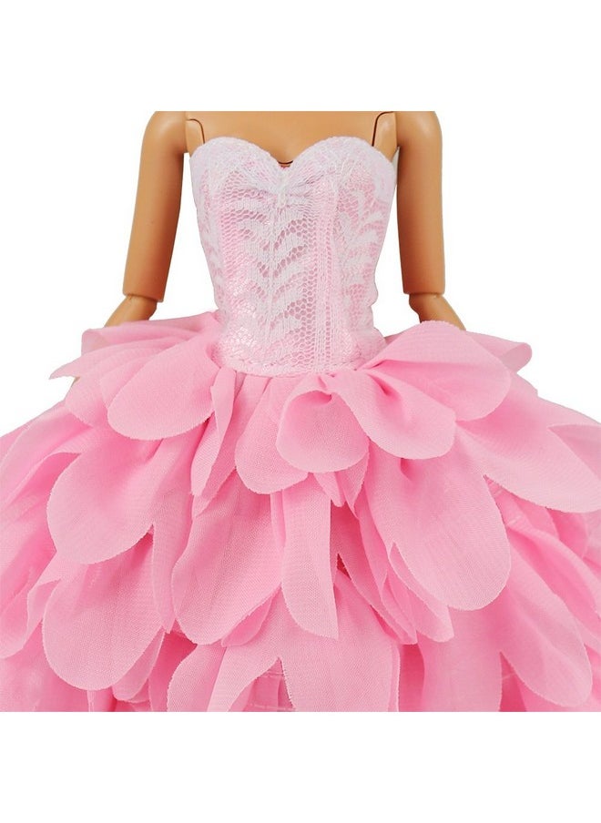 Princess Evening Party Clothes Wears Dress With Hat Outfit Set For 11.5 Inch Doll