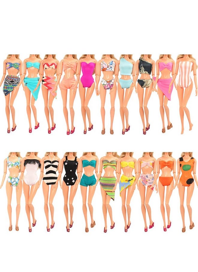 5 Sets Swimwear Swimsuit Beach Bikini Bathing Clothes With Shoes For 11.5 Inch Doll…