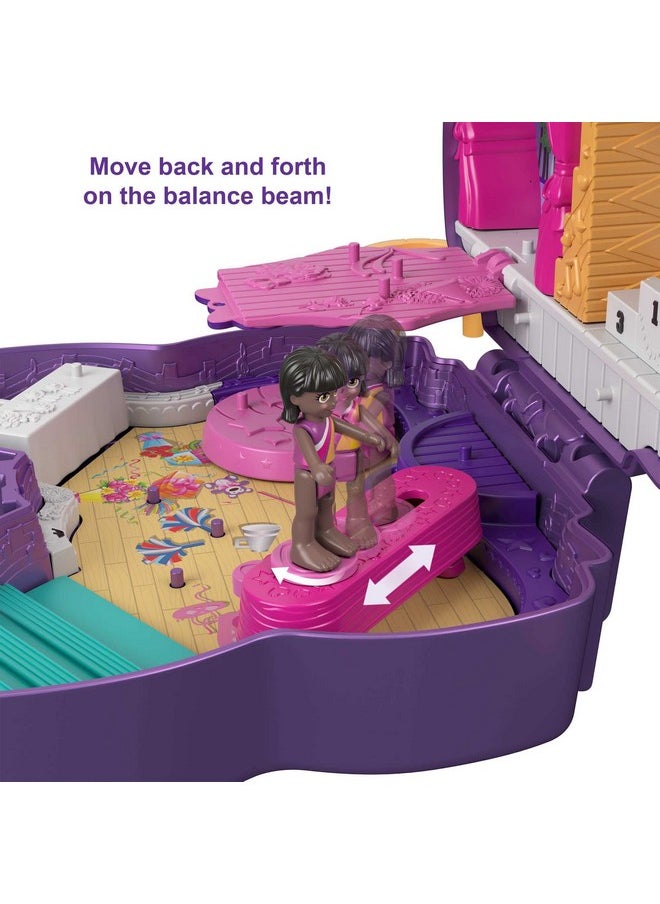 Compact Playset, Sparkle Stage Bow With 2 Micro Dolls & Accessories, Travel Toys With Surprise Reveals