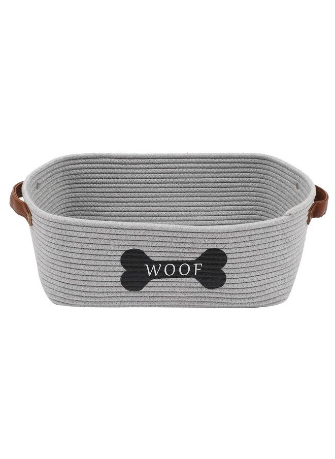 Cotton Rope Dog Toy Basket With Handle, Large Dog Bin, Puppy Kitty Bed, Dog Toy Basket - Perfect For Carry Pet Toys, Blankets, Leashes, Chew Toys, Diapers