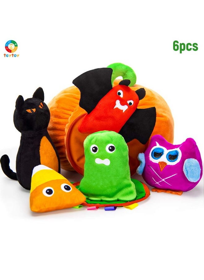 Baby'S My First Pumpkin Halloween Playset For Halloween Party Decoration, Halloween Toys For Toddlers,Baby Halloween Toys Plush Stuffed Pumpkin Toys For Infant Baby Boys Girls Gift