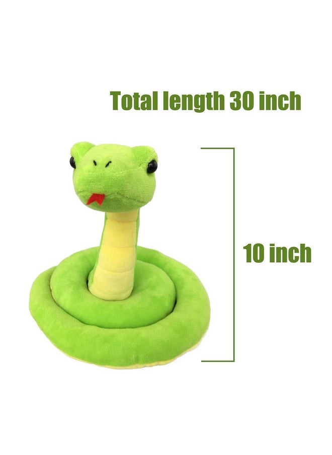 Lifelike Green Snake Stuffed Animal - Plush Toy (Standing)