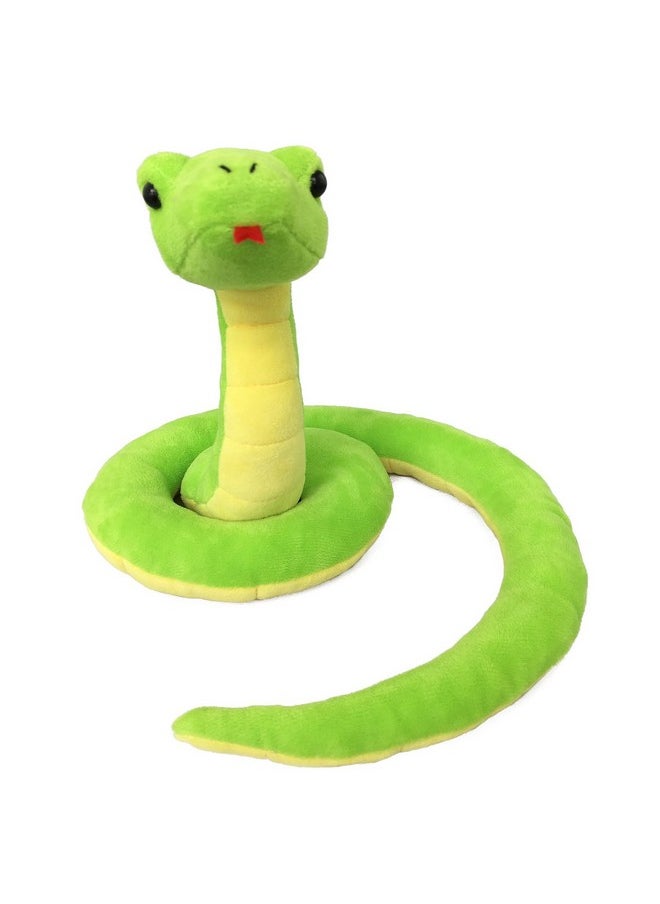 Lifelike Green Snake Stuffed Animal - Plush Toy (Standing)