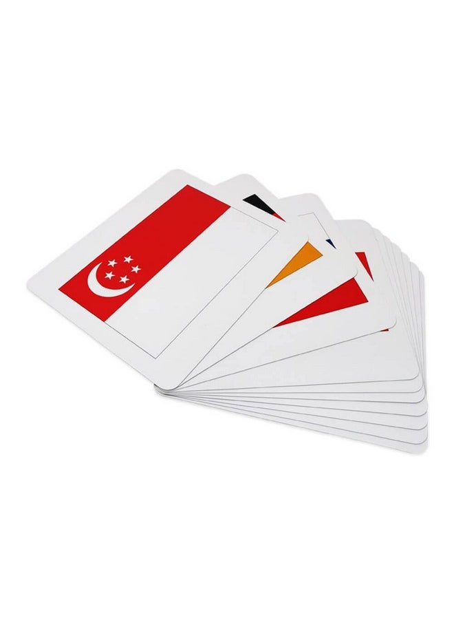 Quantum Flash Cards, National Flags- Educational Flashcard For Toddlers And Kids Set 1 (30 Cards) For Brain Development And Stimulation (8 Months To 8 Years)