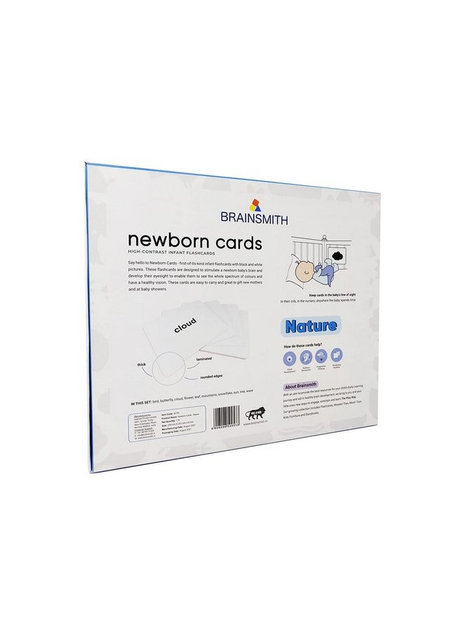 Flash Card For Babies - Nature Learning, High-Contrast Picture Cards Set For New Born Baby And Infants (0-6 Month Old) - Sight And Brain Development