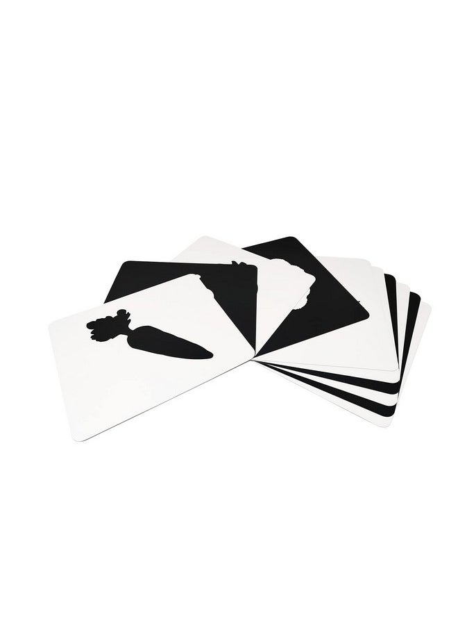 Flash Card For Babies - Vegetable Learning, High-Contrast Picture Cards Set For New Born Baby And Infants (0-6 Month Old) - Sight And Brain Development