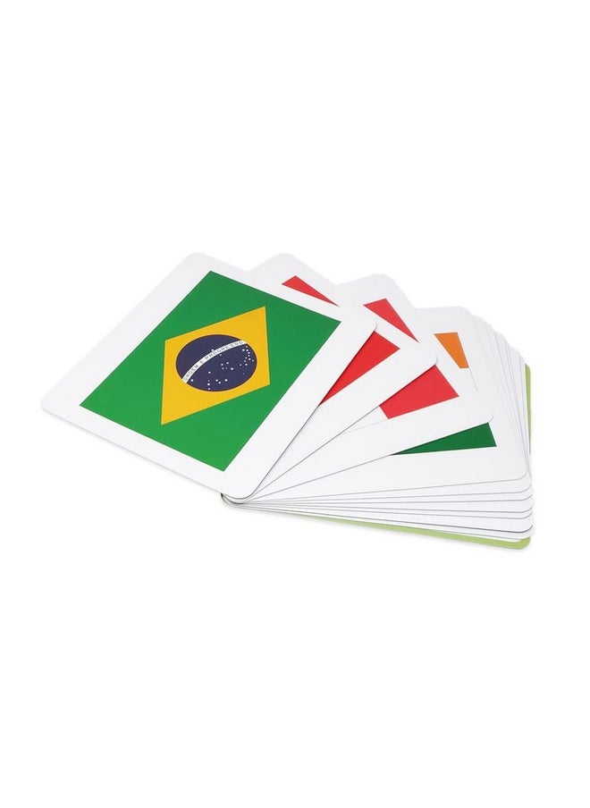 Quantum Flash Cards, National Flags - Educational Flashcard Set 1 For Toddlers And Kids (8 Months To 8 Years) For Brain Development