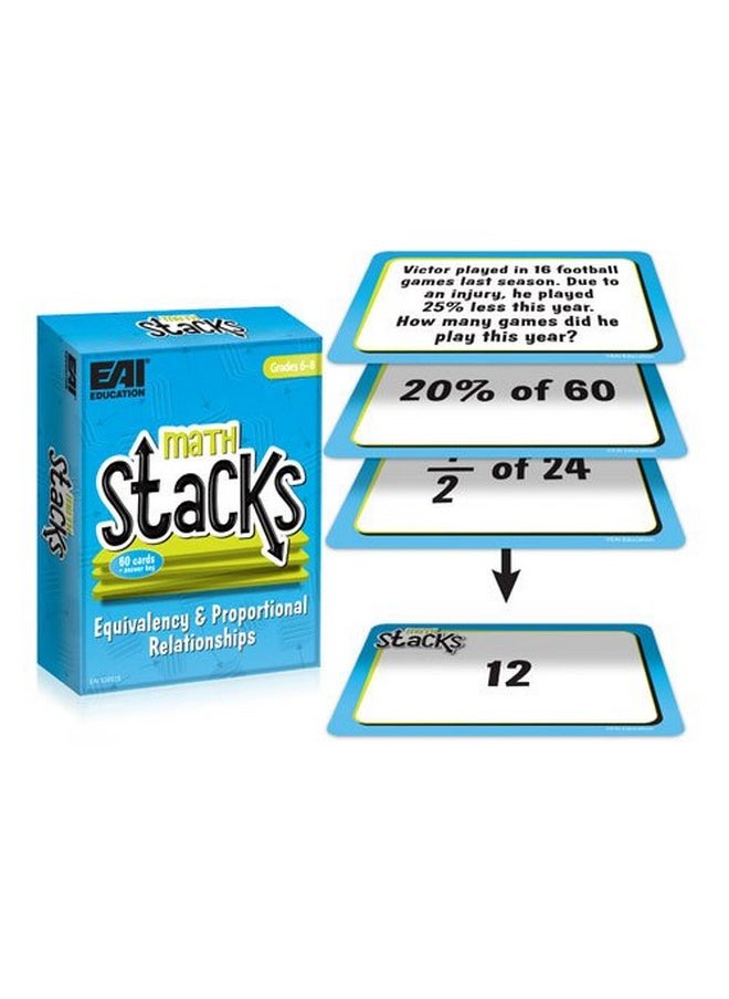 Math Stacks Equivalency & Proportional Relationships Game: Grades 6-8