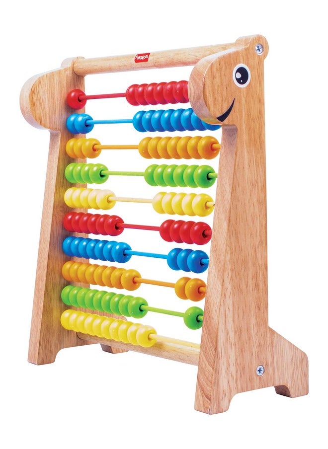 L Giggles - Abacus, Abacus For Kids 3 Years Olds, Wooden Educational Toy,Toys For Kids, Early Math Skills, 3 Years & Above, Preschool Toys